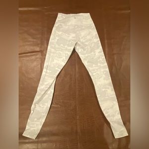 Lululemon White Camo Leggings